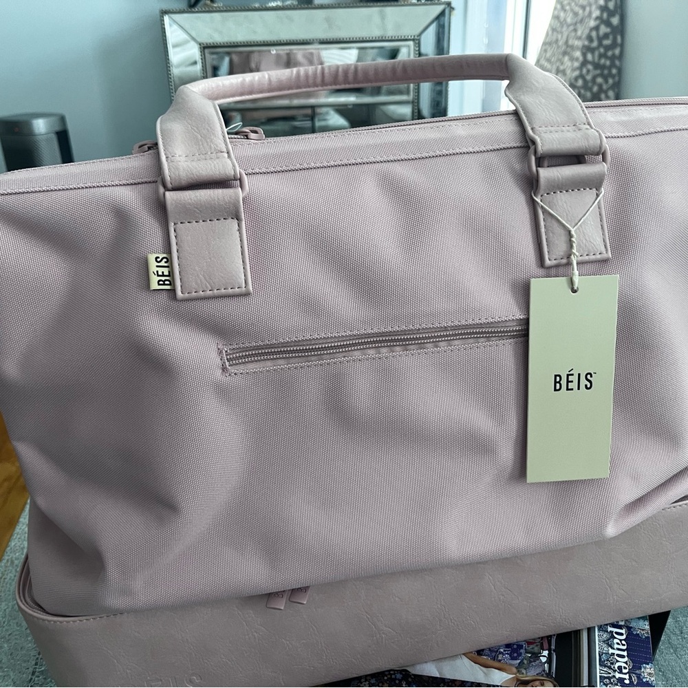 BEIS The Weekender Dusty Pink Travel Bag - Picture 6 of 6
